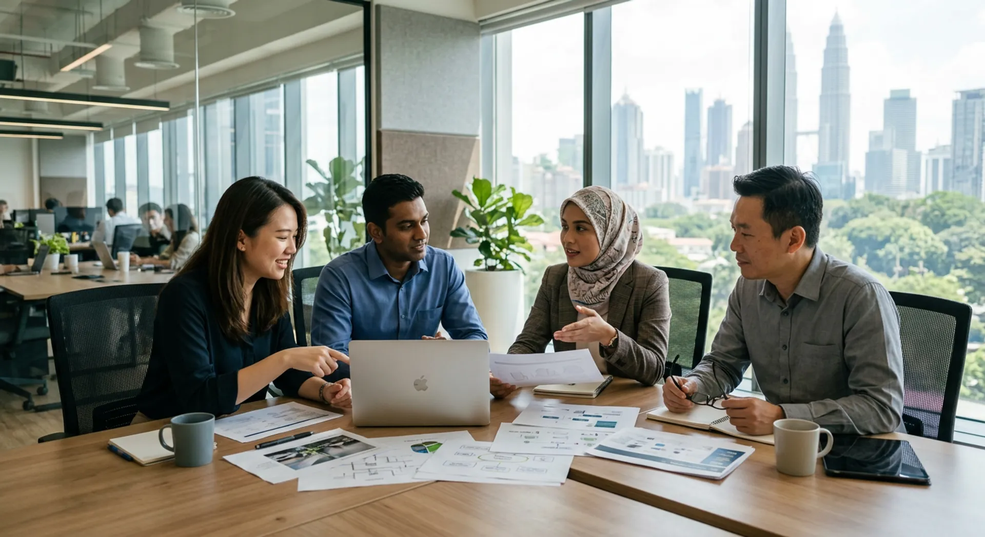 Translife team collaboration - professional translators and project managers working together